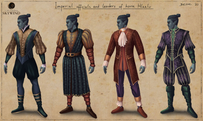 Dunmer_Garbs_Imperial_Officials_And_Hlaalu_Leaders_by_Zsolt_Bede